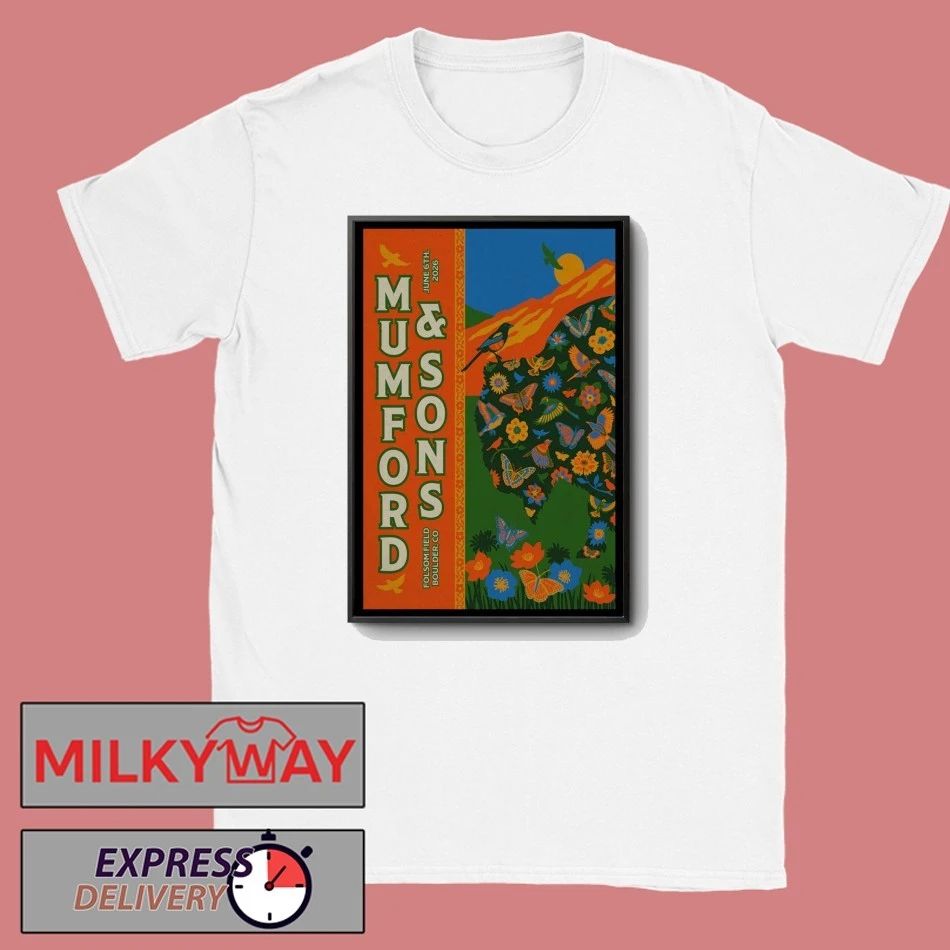 TOUR Jun 6 2026 Mumford & Sons Poster Folsom Field LIMITED shirt