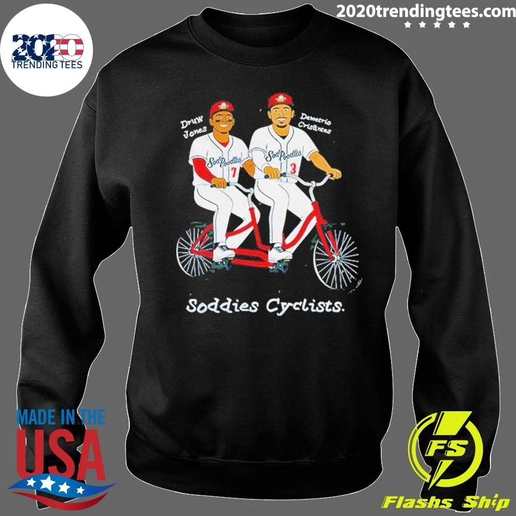 Druw Jones And Demetrio Crisantes Soddies Cyclists Shirt
