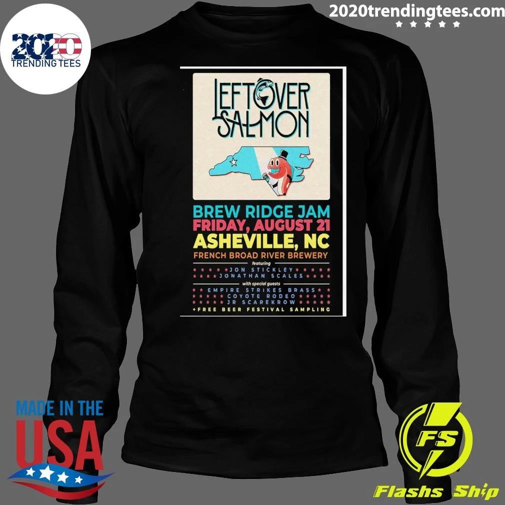 Leftover Salmon French Broad River Brewery Aug 21 2026 Shirt