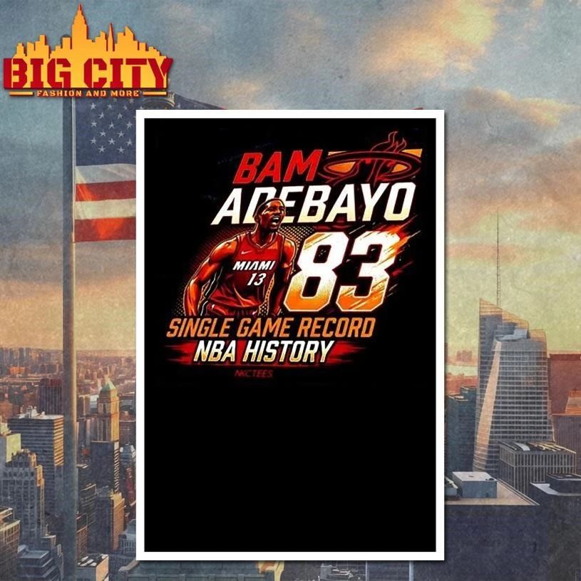 Bam Adebayo 83-Point NBA Record T-Shirt