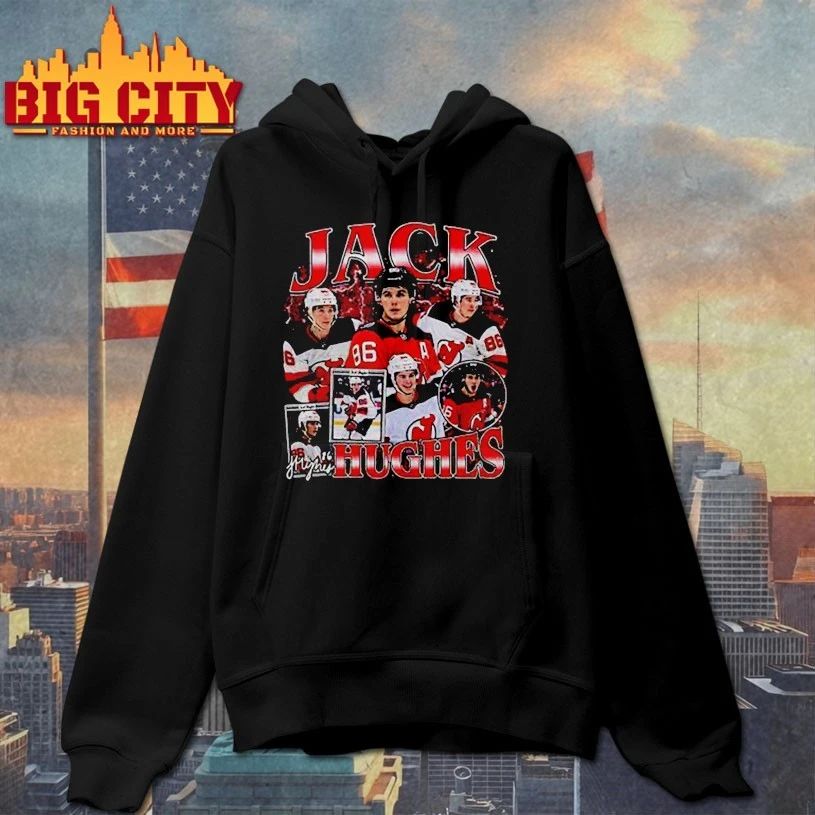 Jack Hughes Ice Hockey American Professional Hockey Championship T-shirt