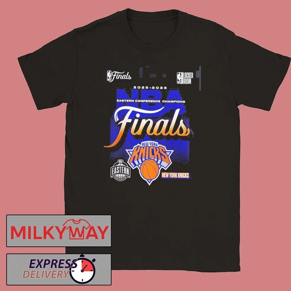 New York Knicks Fanatics 2026 NBA Eastern Conference Champions Locker Room T-Shirt