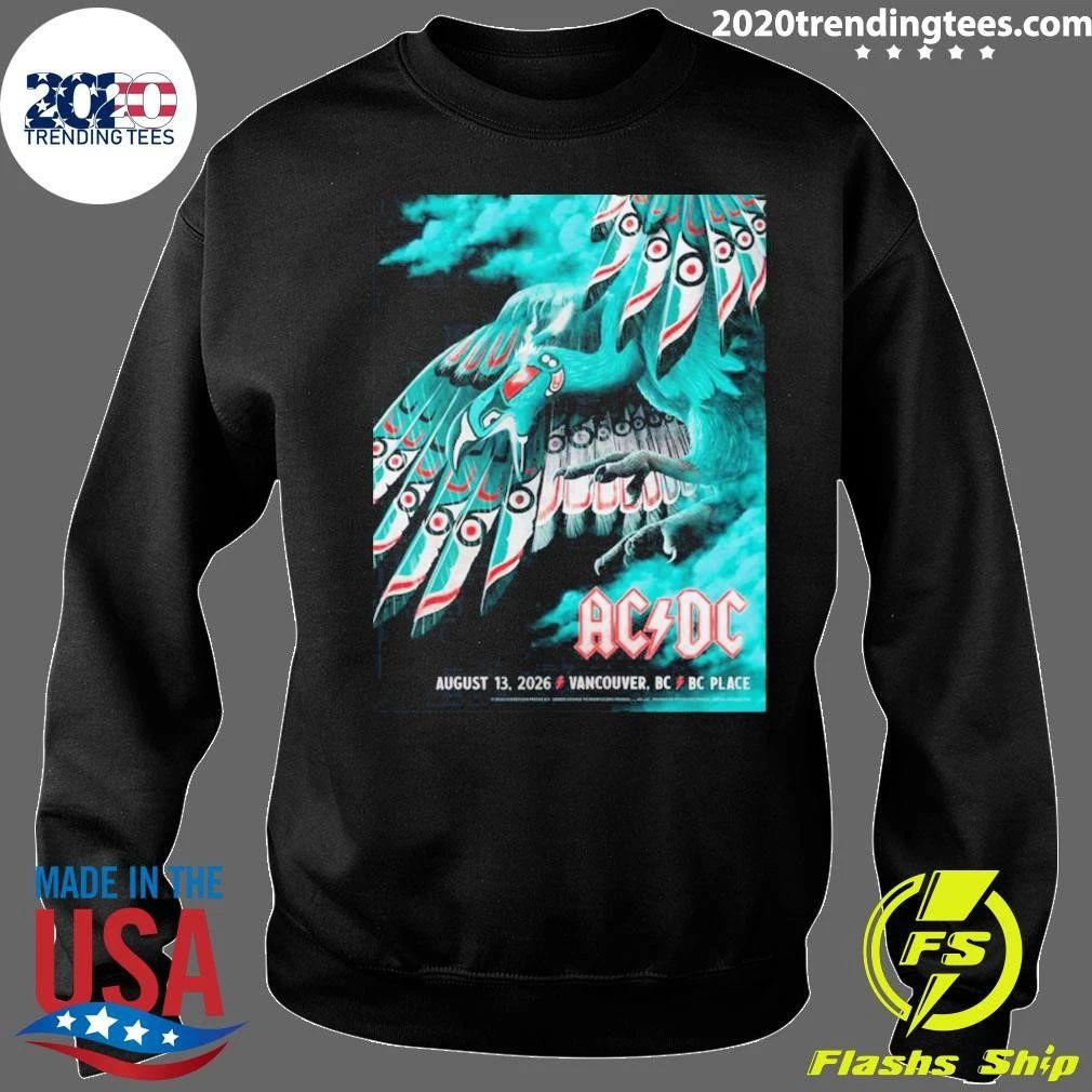 ACDC Vancouver 2026 Event Poster Live At BC Place Vancouver BC Canada On August 13 2026 Shirt