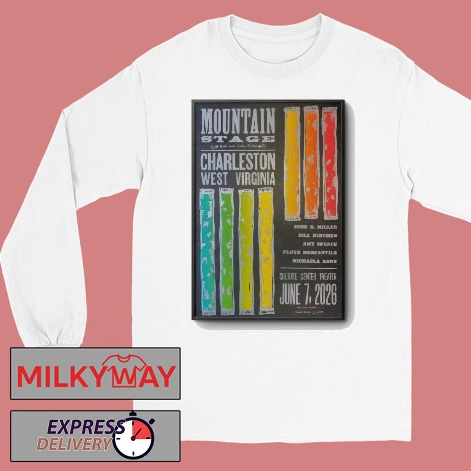 Mountain Stage June 7 2026 Culture Center Poster shirt