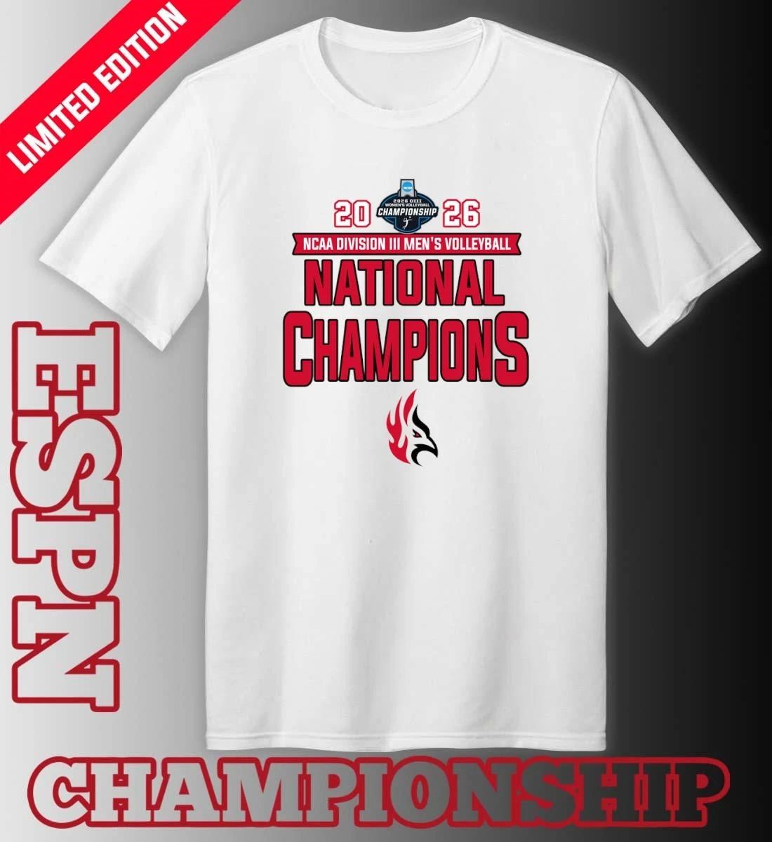 Carthage College Men’s Volleyball 2026 NCAA Division III National Champions T-Shirt