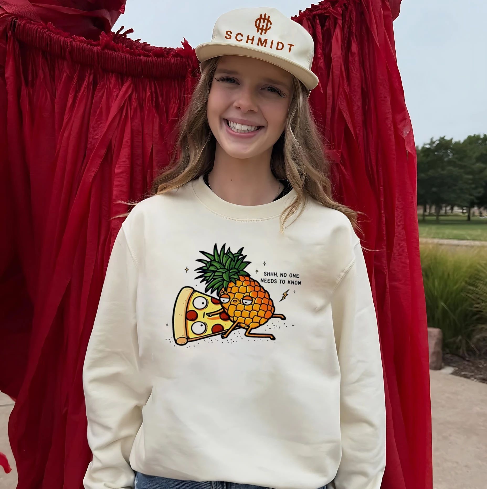 Pineapple and Pizza SHHH no one needs to know shirt