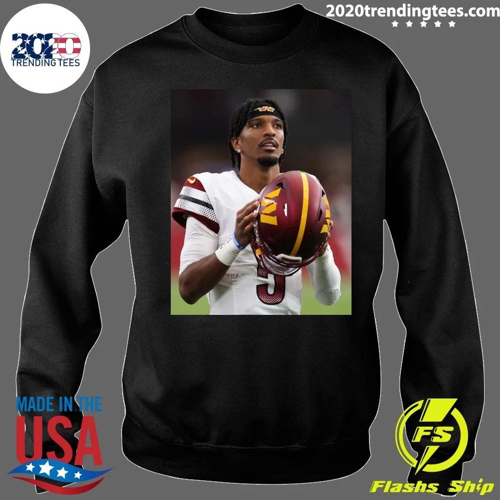 Washington Commanders Quarterback Jayden Daniels Football Player Portrait Shirt