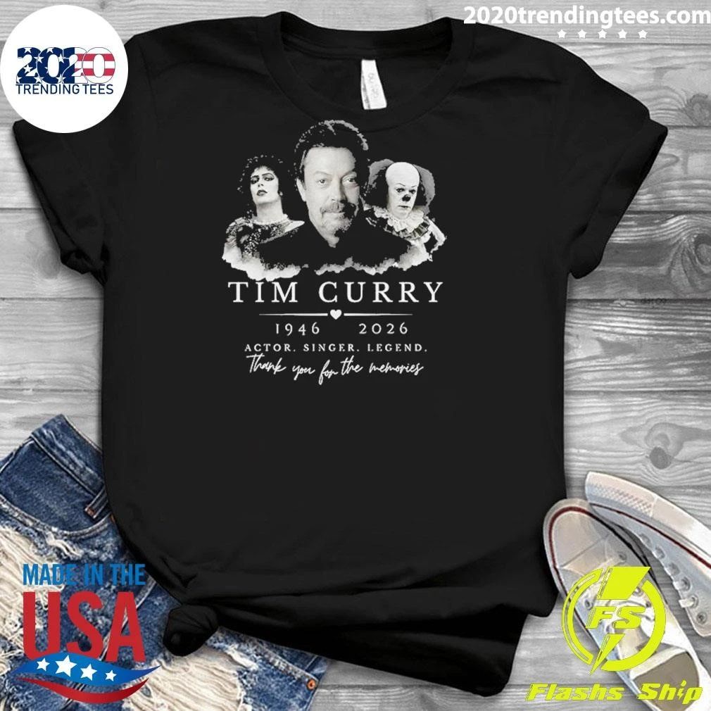 Tim Curry Frank-N-Furter Pennywise Memorial 1946 To 2026 Actor Singer Legend Shirt