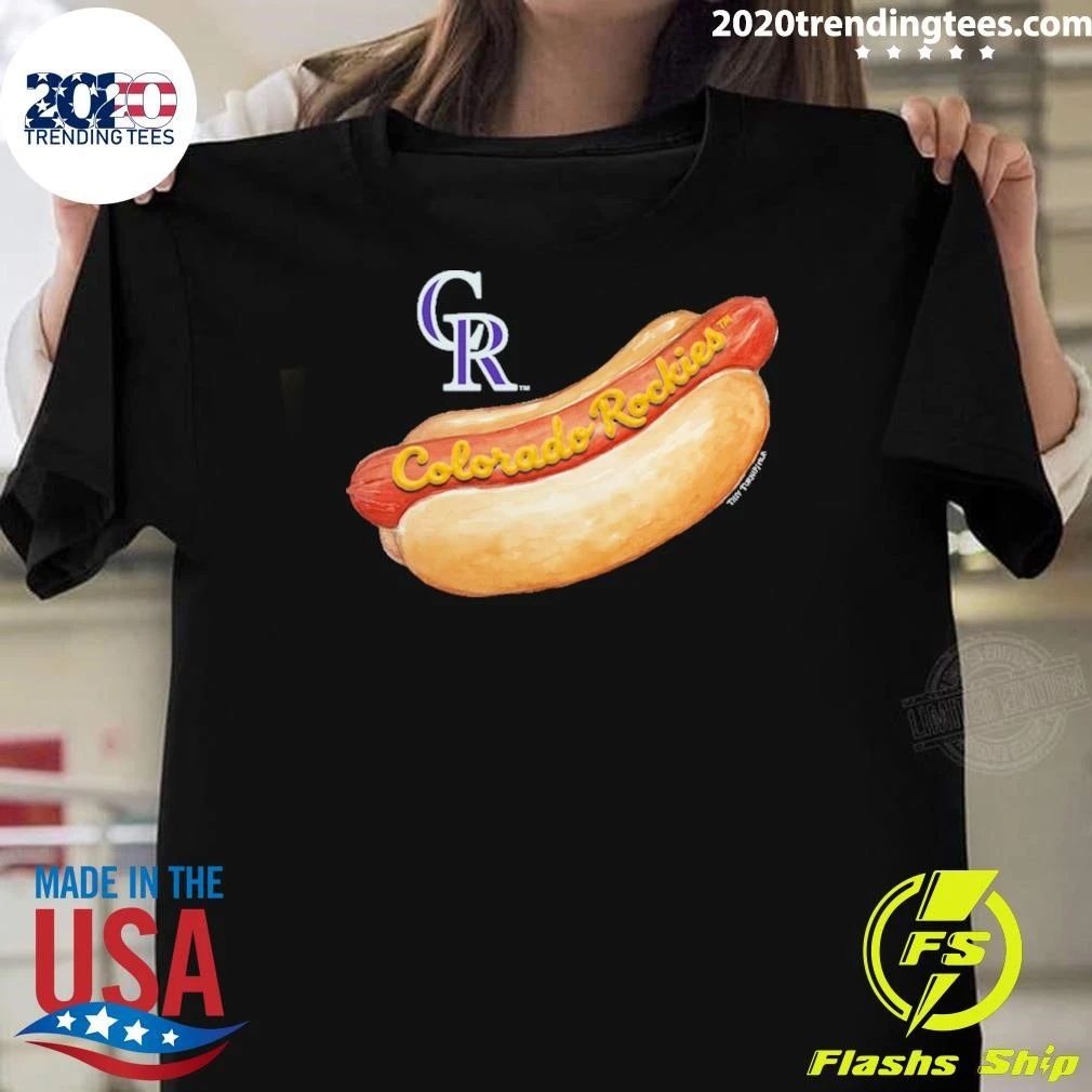 Colorado Rockies Tiny Turnip Women’s Hot Dog Shirt