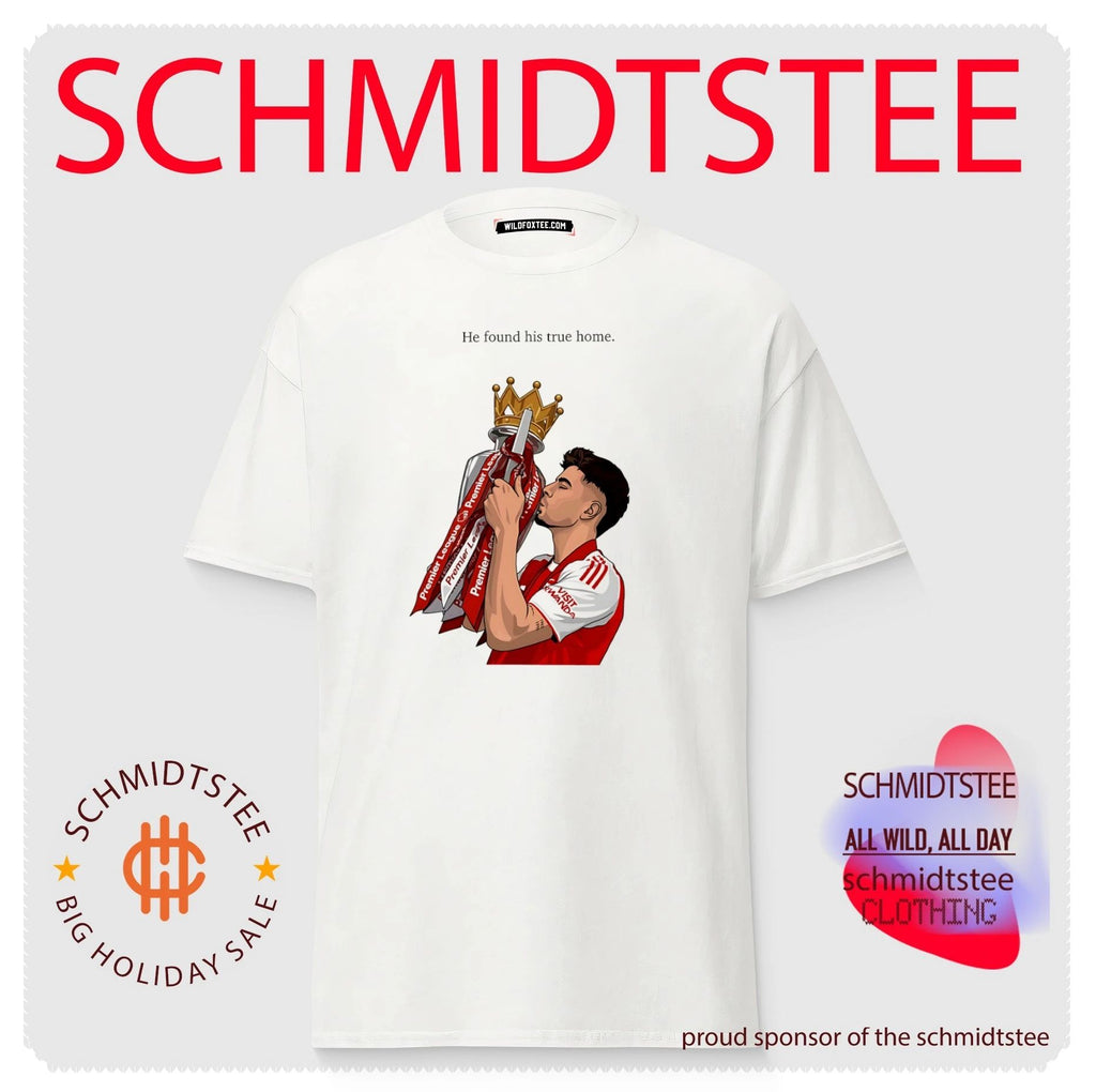 Arsenal FC Kai Havertz he found his true home trophy illustrated shirt