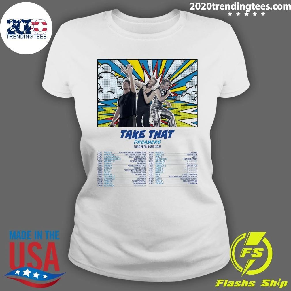 Take That Dreamers European Tour 2027 Shirt