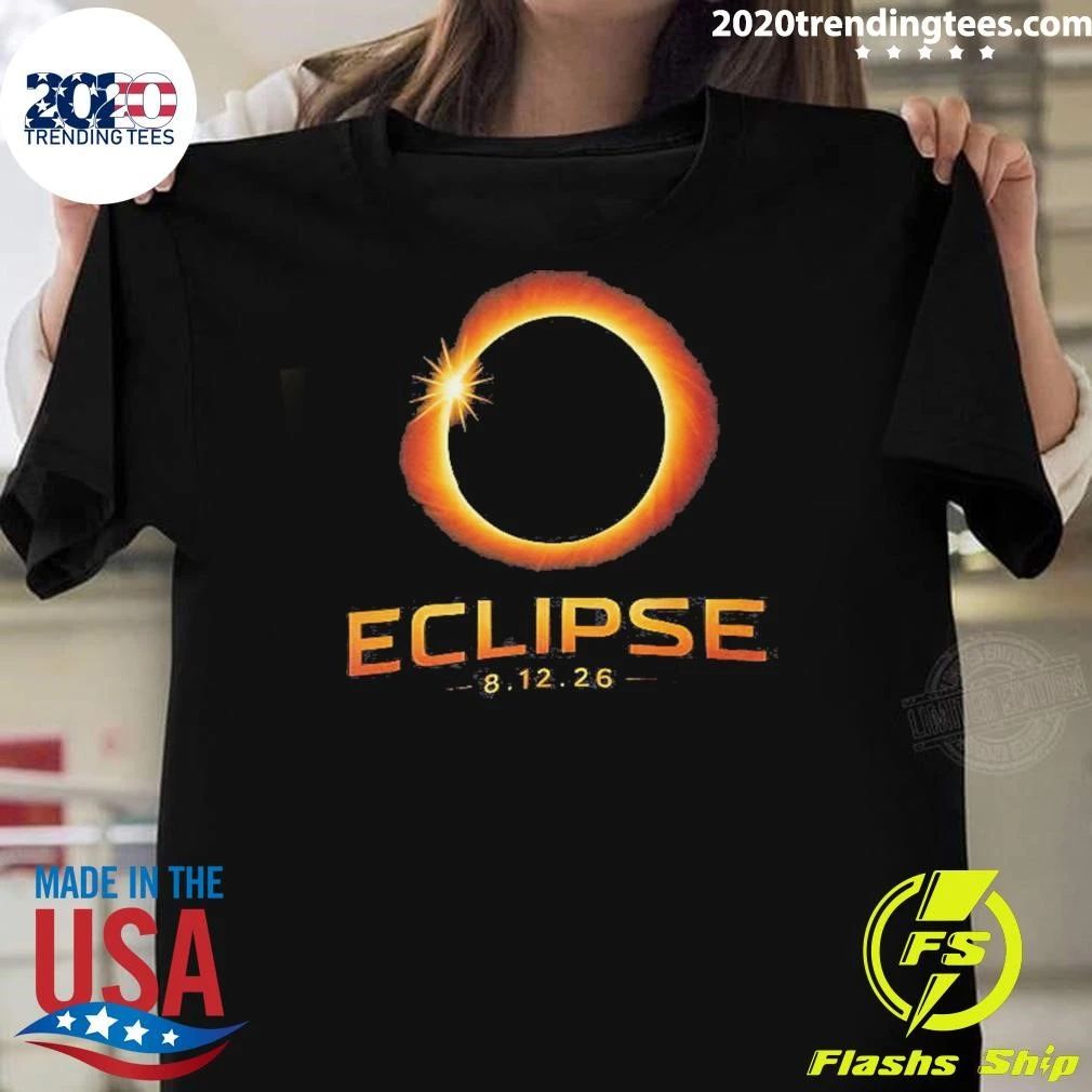Solar Eclipse 2026 Total Solar Eclipse August 12 Shirt