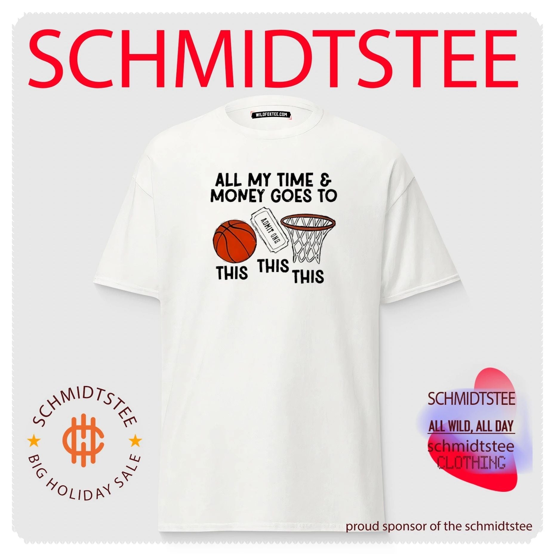 All my time and money goes to basketball shirt