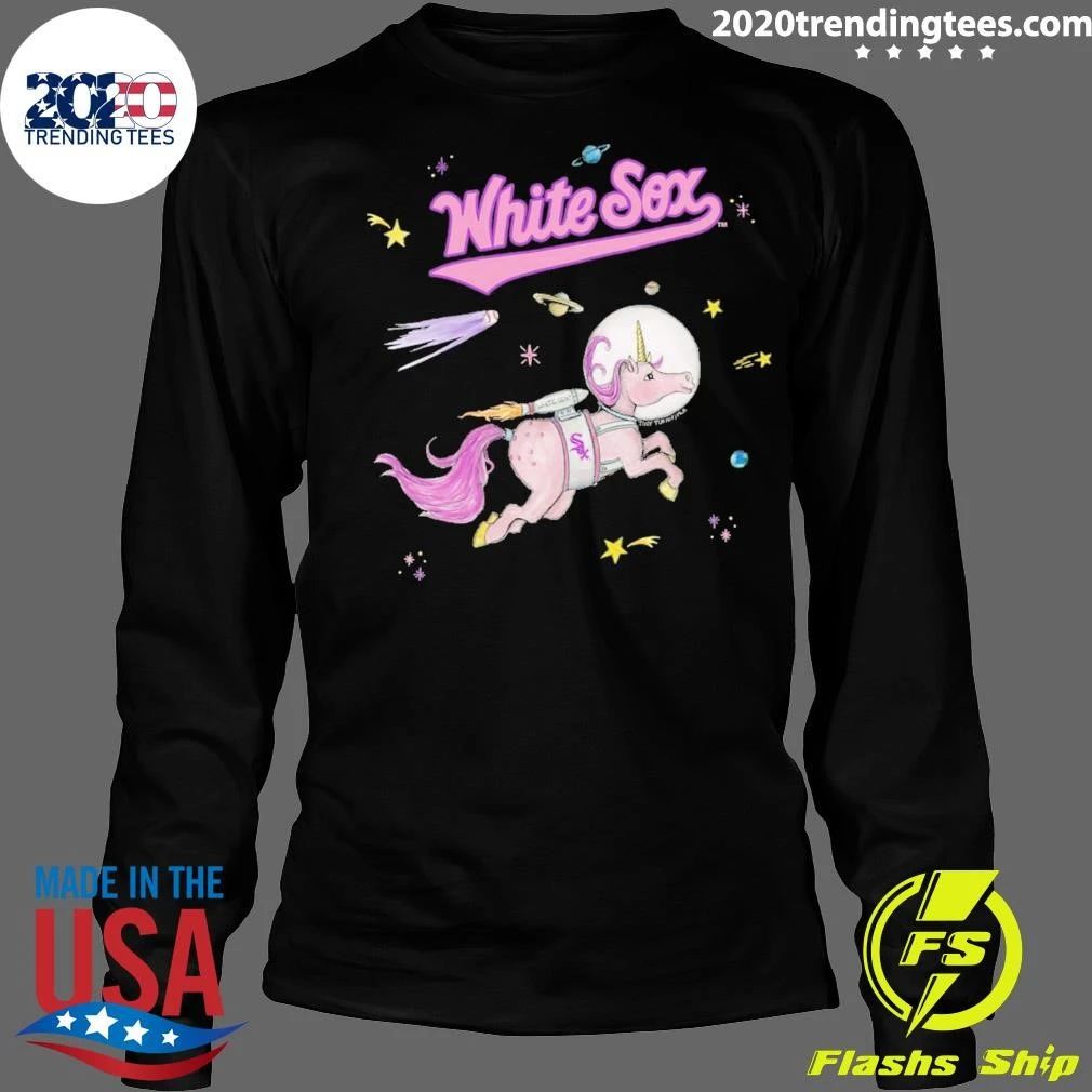 Chicago White Sox Tiny Turnip Youth Space Unicorn Shirt