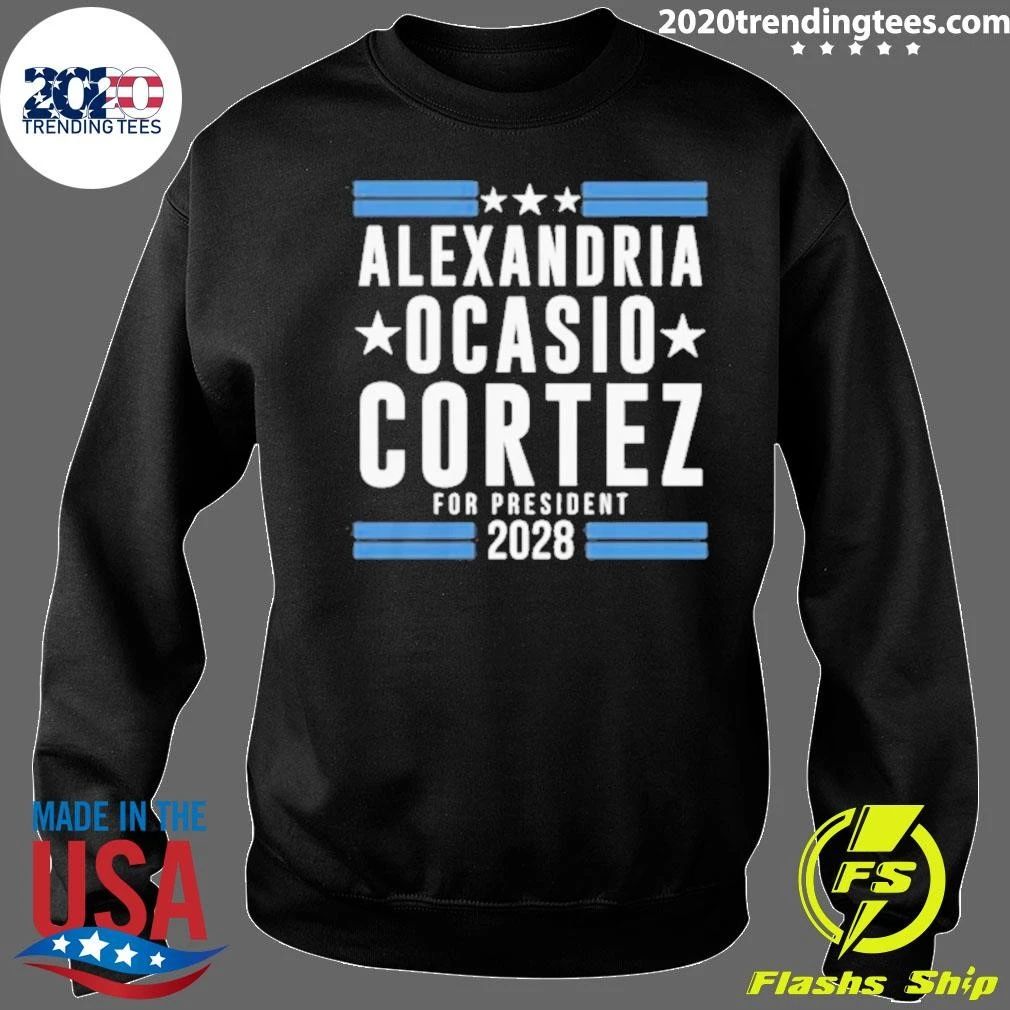 Alexandria Ocasio Cortez For President 2028 Shirt