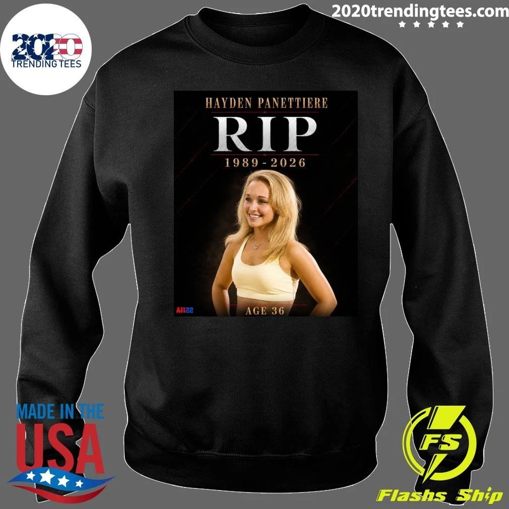 Actress Hayden Panettiere Rip 1989-2026 Ace 36 Shirt