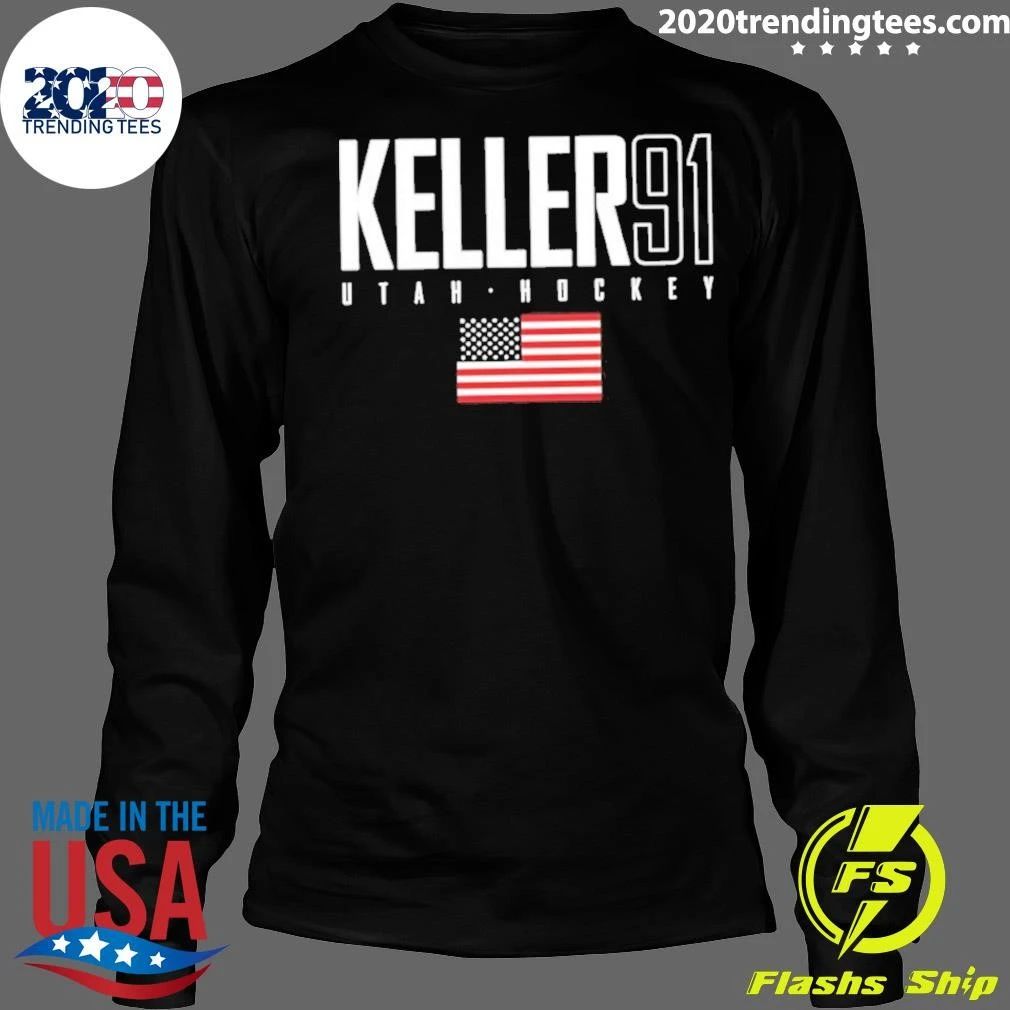 Clayton Keller 91 Utah Hockey Usa Elite Shirt