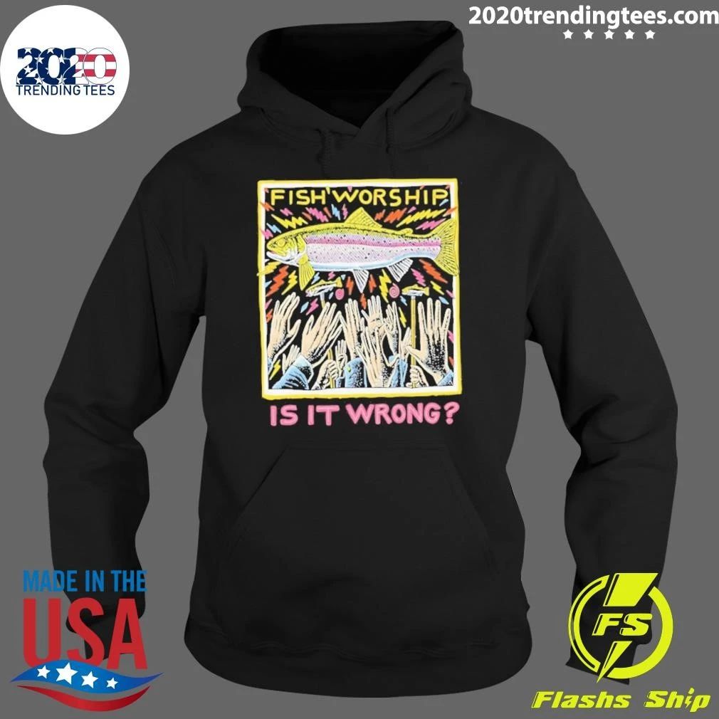 Fish Worship Is It Wrong Art Graphic Shirt