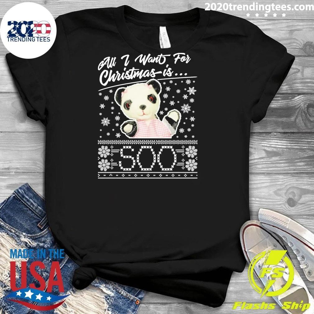 Sooty Christmas All I Want For Christmas Is Soo Panda Shirt