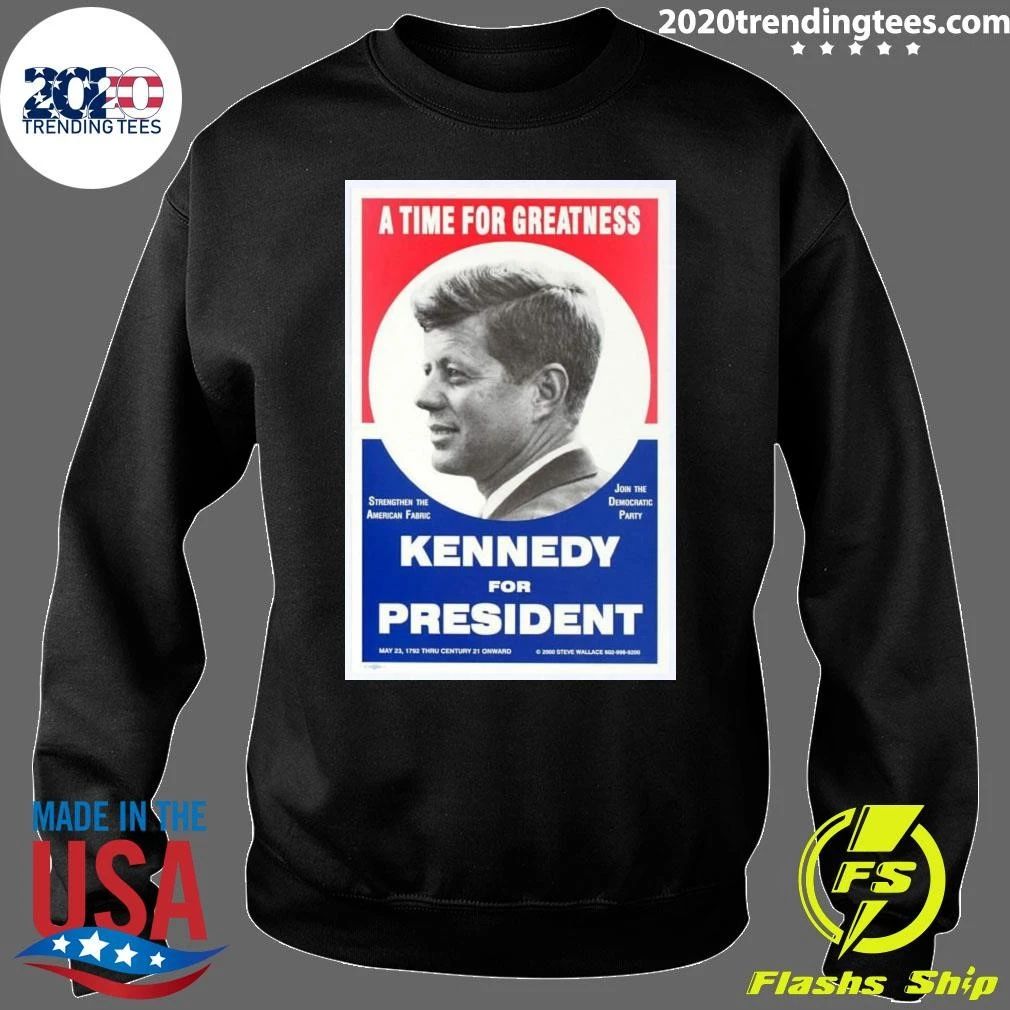 Vintage 1960’s JFK Kennedy Presidential Election Poster Shirt