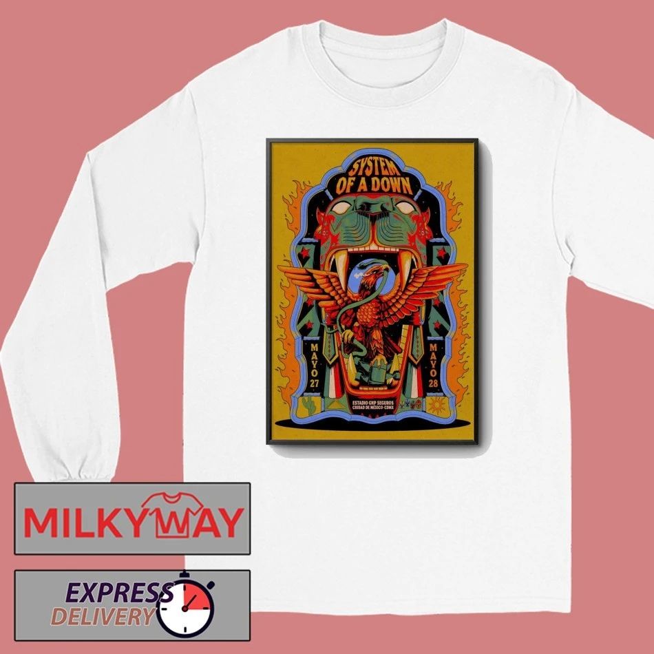 System Of A Down Mexico City May 27-28 2026 Poster shirt