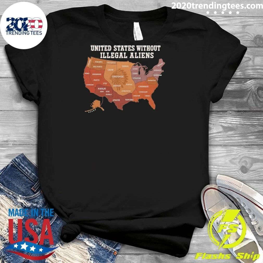 Native Americans United States Without Illegal Aliens Tee Shirt