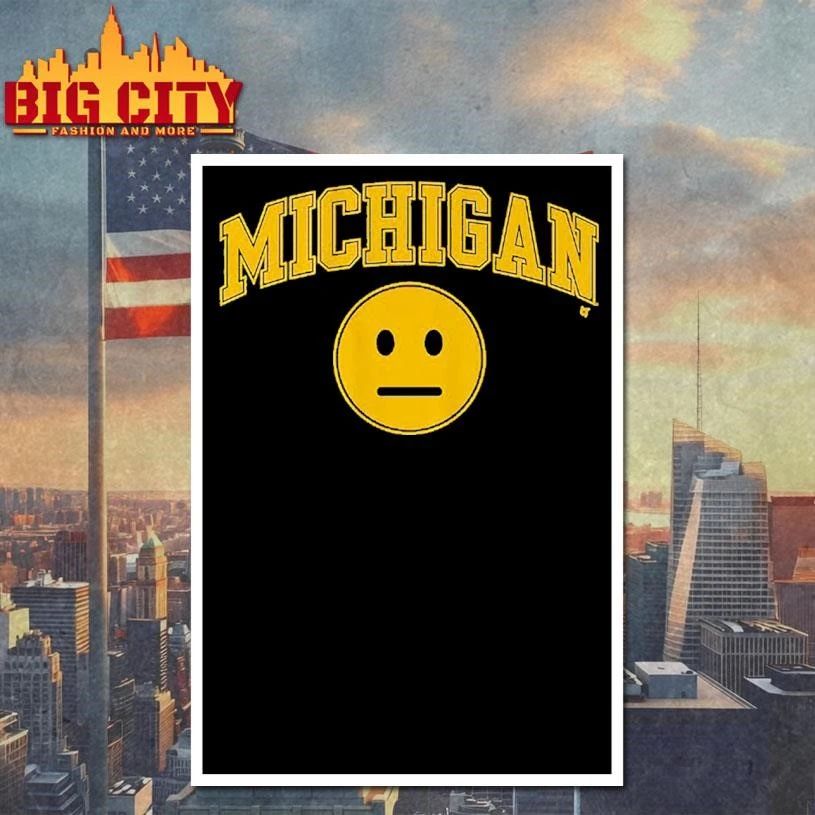 Michigan Basketball Blank Expression Shirt