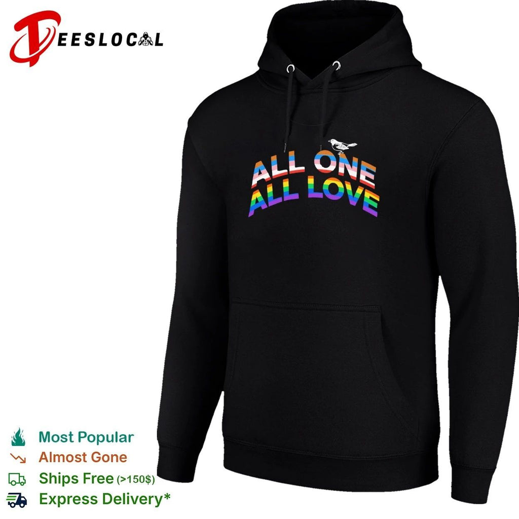 All One All Love pride lgbtq equality T-shirt