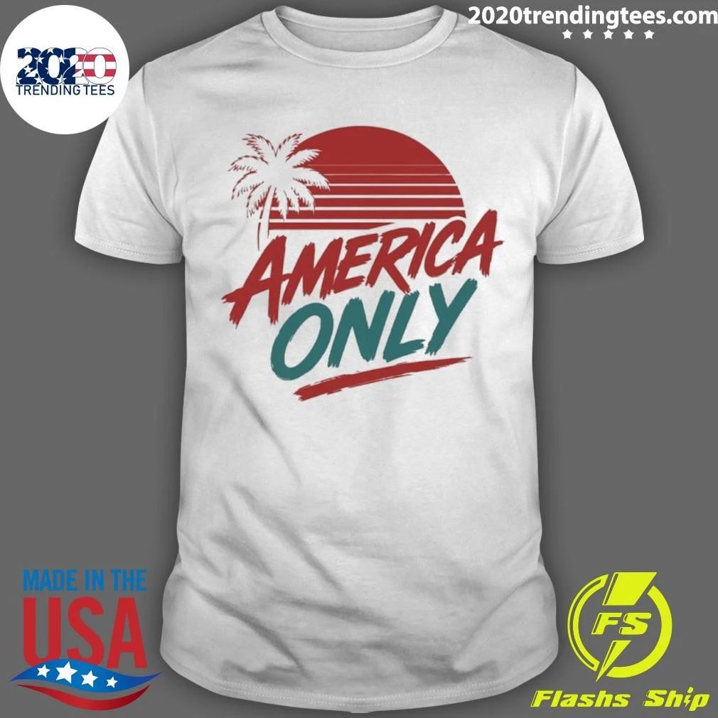 America Only Tropical Sunset Shirt