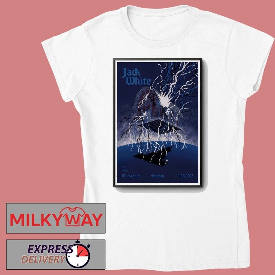 Jack White Klub Stodoła, Warsaw Poland 6 1 2026 Poster shirt