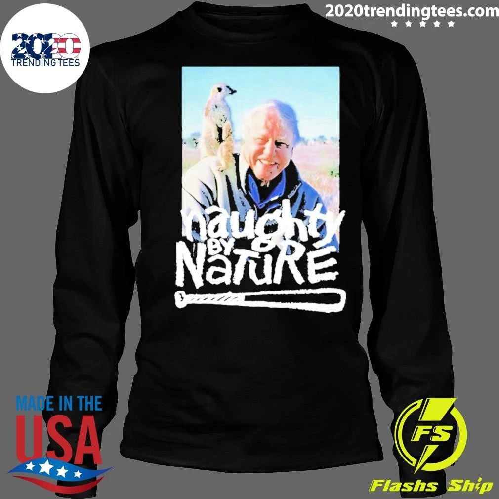 David Attenborough Naughty By Nature Meerkat Hip Hop Parody Vintage Shirt
