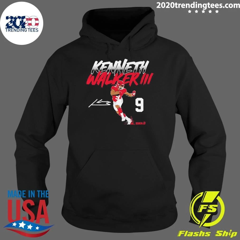 Kenneth Walker III Name Number Pose Shirt