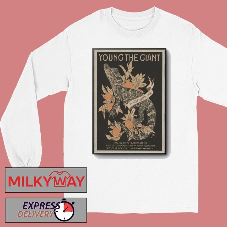 LIMITED June 02 2026 Young the Giant Tour Tampa, FL Poster shirt