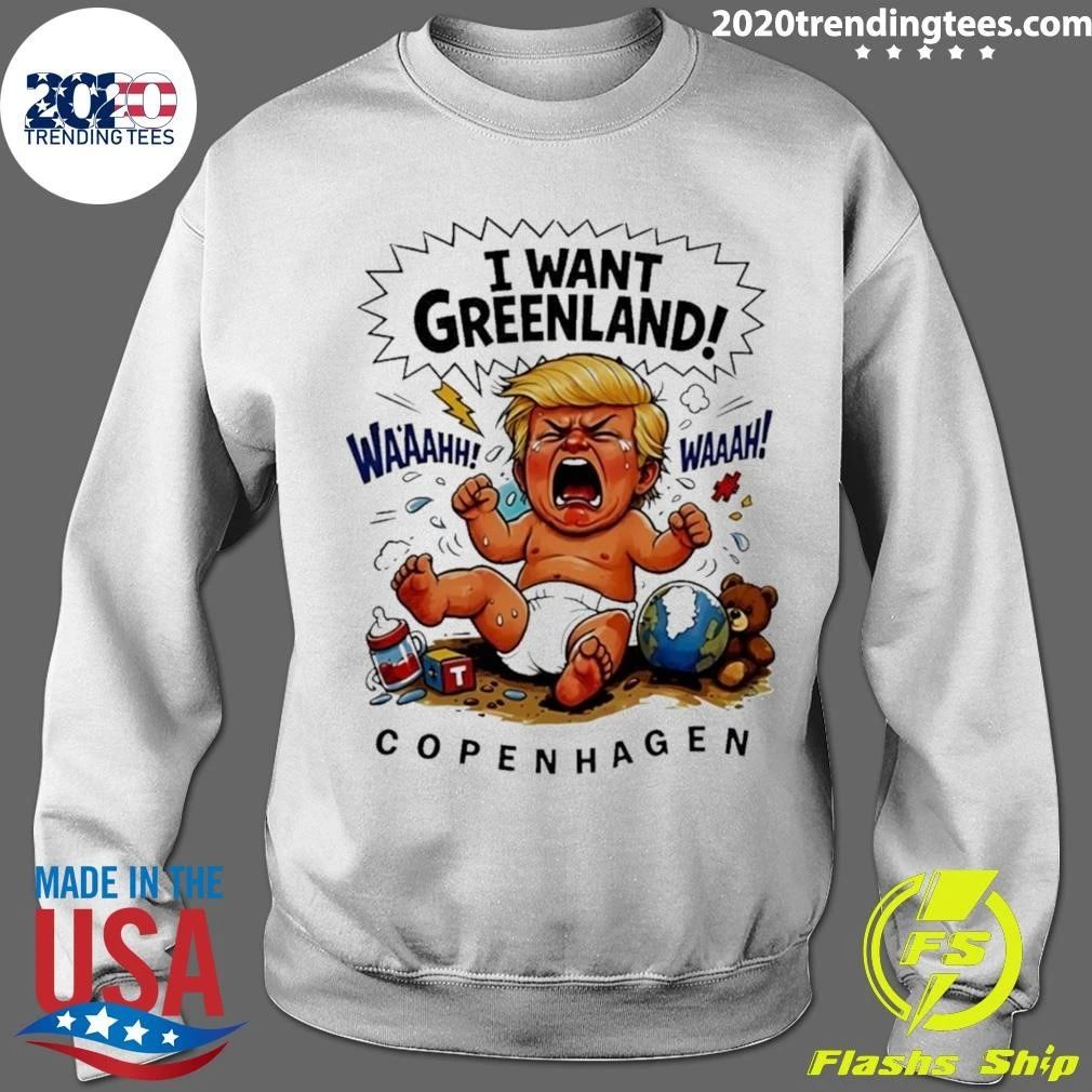 Donald Trump I Want Greenland Copenhagen Baby Shirt