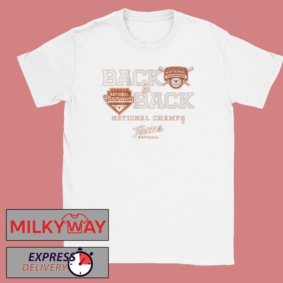 Texas Longhorns Softball Back-to-Back NCAA Champions 2025 2026 Classic Shirt