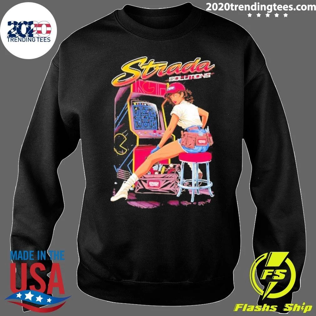 Strada Solutions Arcade Mechanic Retro Gaming Shirt