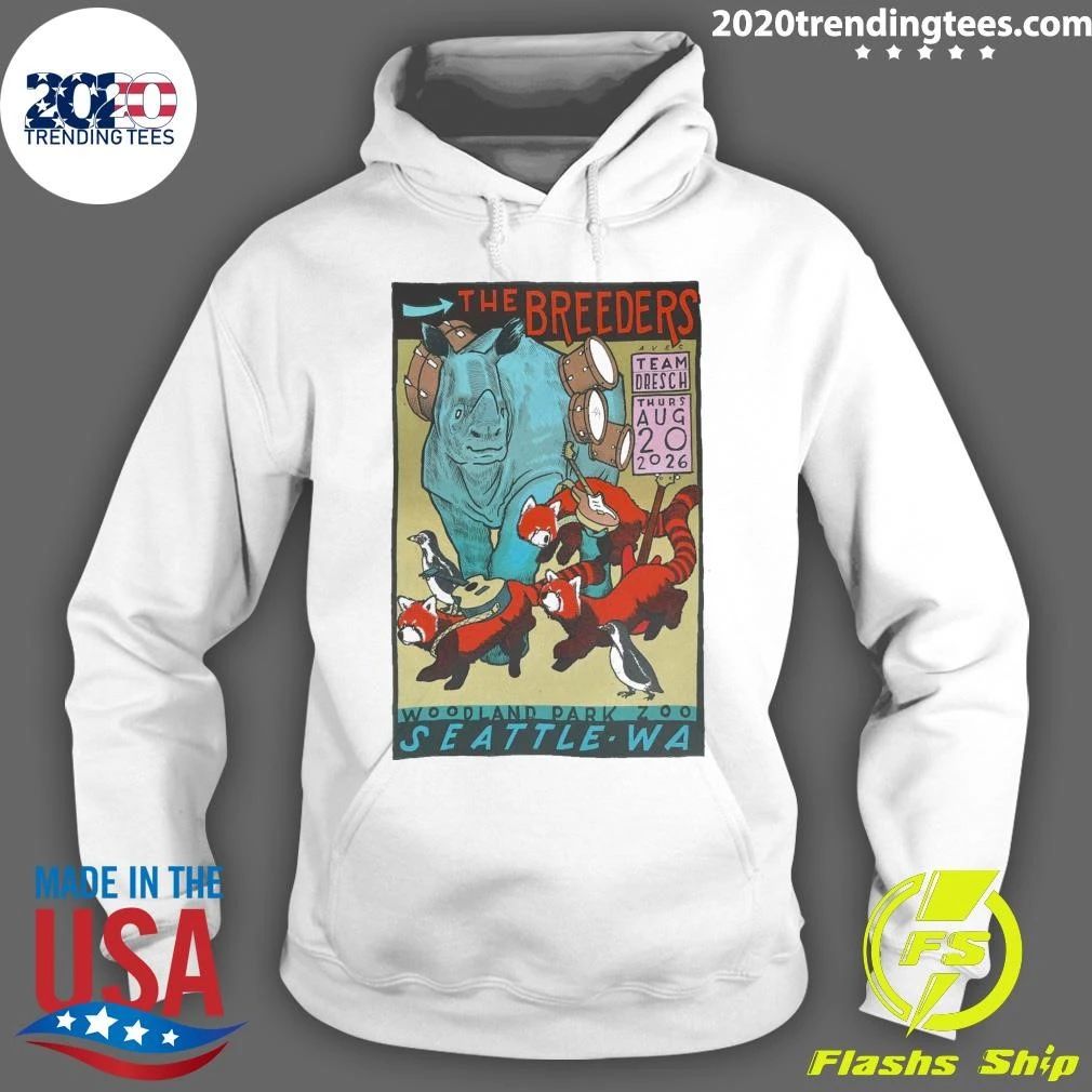 The Breeders Seattle On August 20 2026 Woodland Park Zoo Seattle WA Shirt
