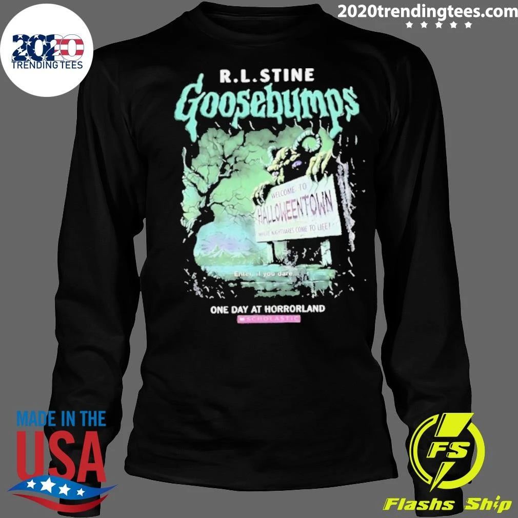 R.l.stine Goosebumps One Day At Horrorland Halloween Own Shirt