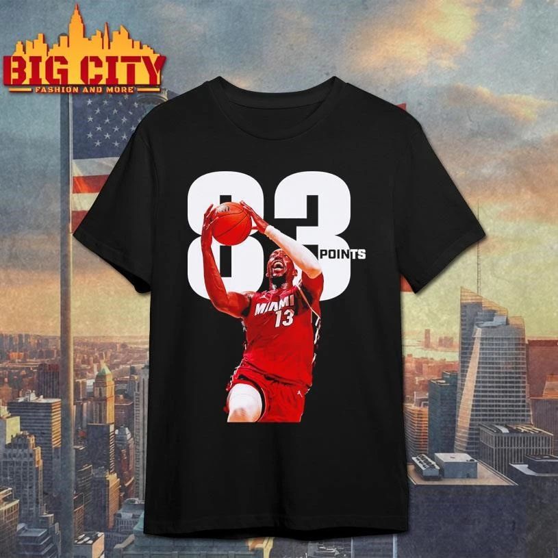 Bam Adebayo With 83 Points Passed Kobe Bryant For The Second-Most Points In A Single Game Shirt