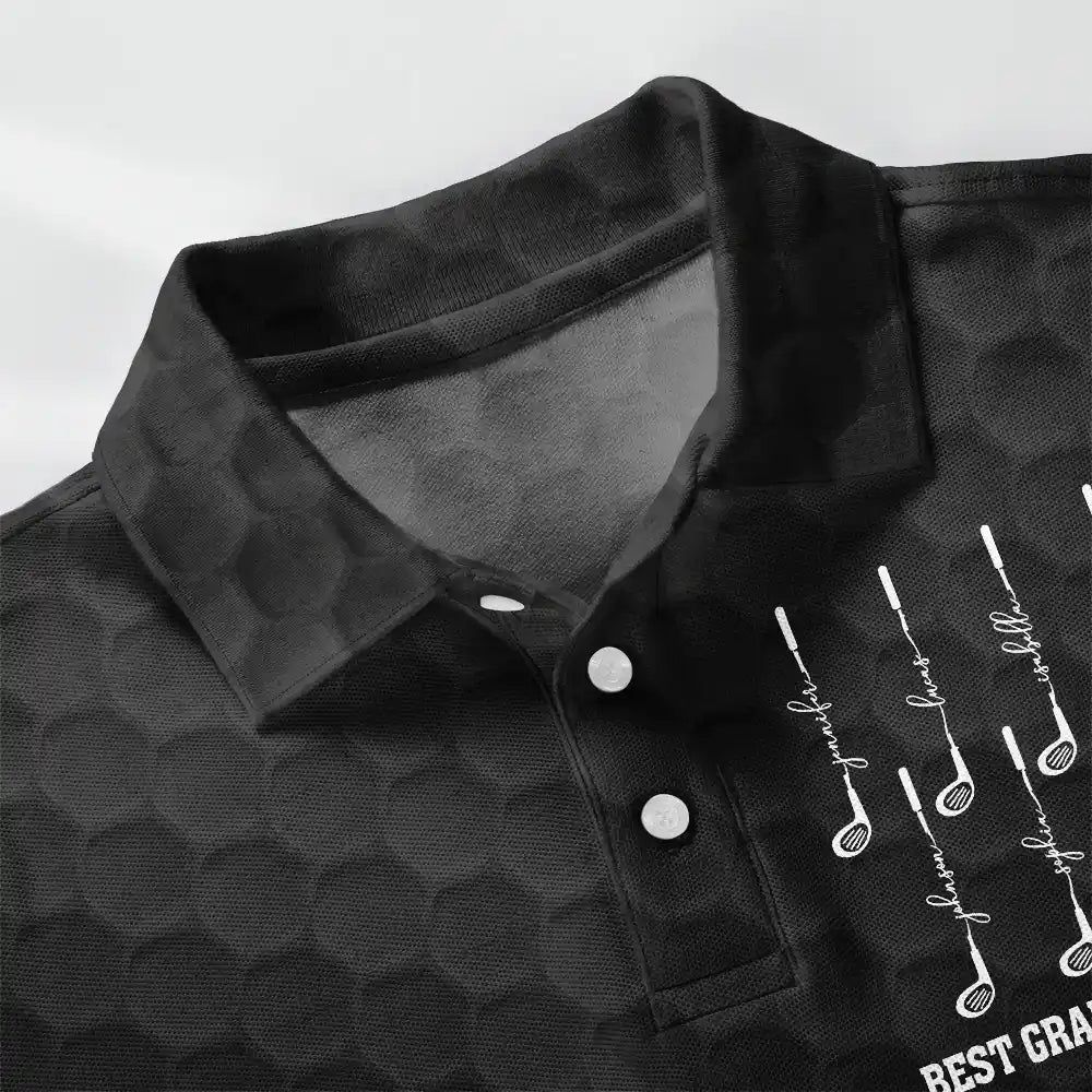 Best Dad Grandpa By Par Golf Clubs - Personalized Polo Shirt