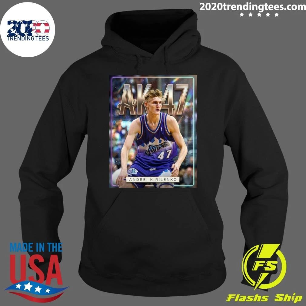 Andrei Kirilenko AK-47 Utah Jazz Legendary NBA Basketball Art Shirt