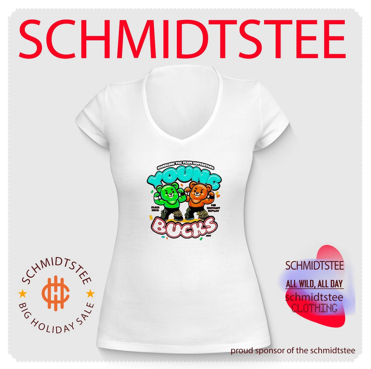Matt and Nick Jackson the Young Bucks Gummy Bucks hardcore tag team superstars shirt