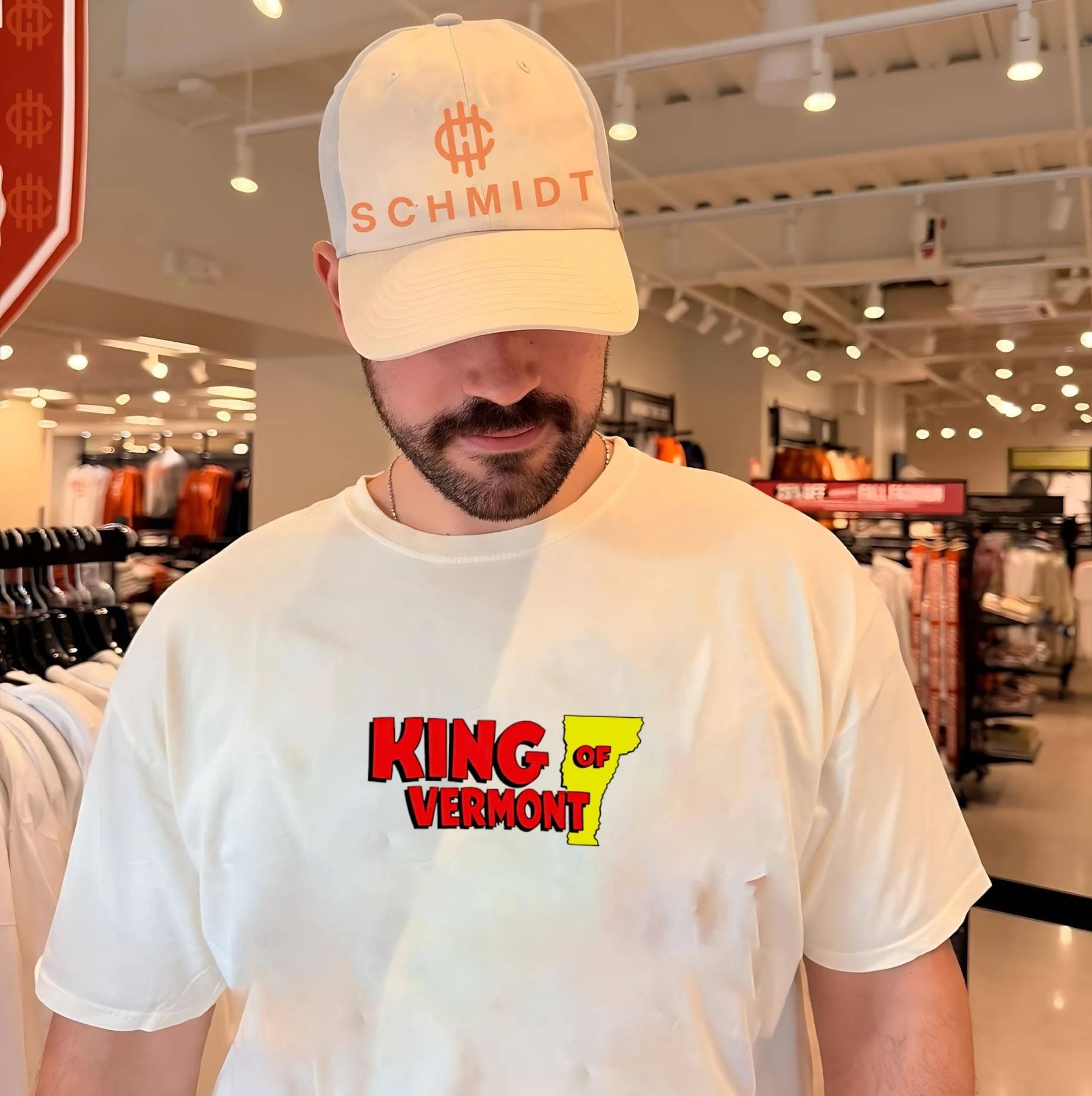 King of Vermont map graphic shirt