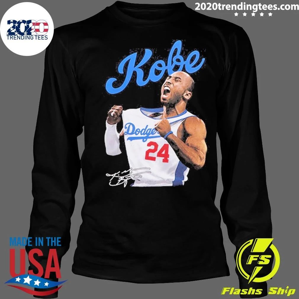 House Of Tees Kobe Bryant Dodgers Jersey 24 Signature Shirt