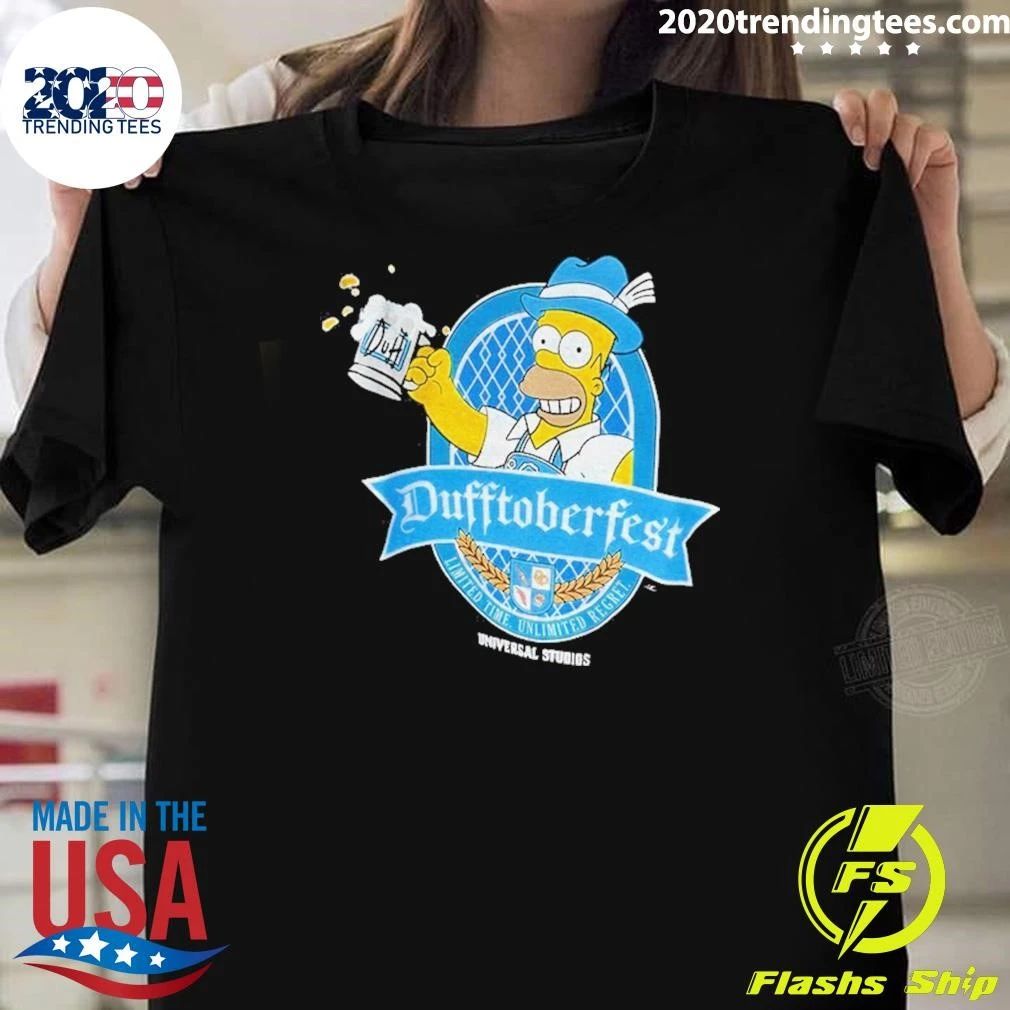 Simpsons Homer Dufftoberfest Universal Studios Shirt