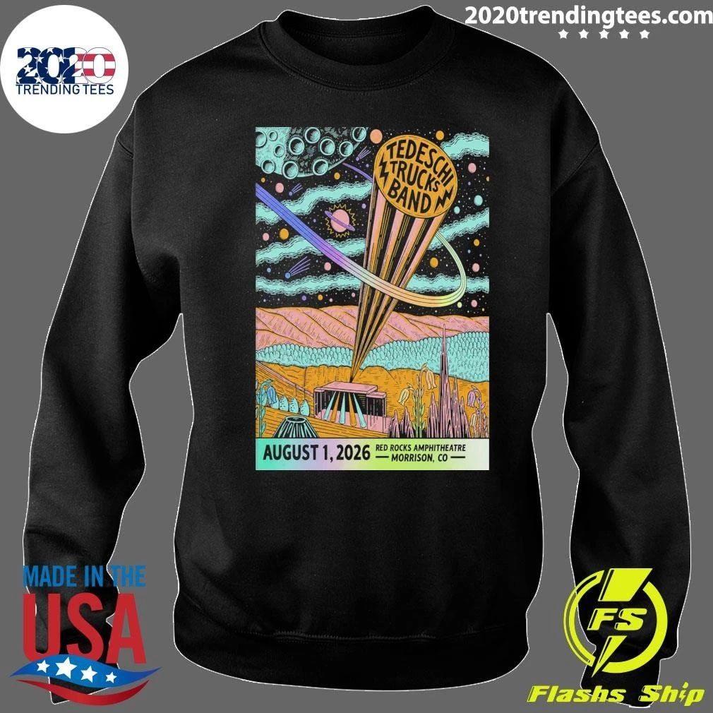 Tedeschi Trucks Band August 1 2026 Red Rocks Amphitheatre Shows Shirt