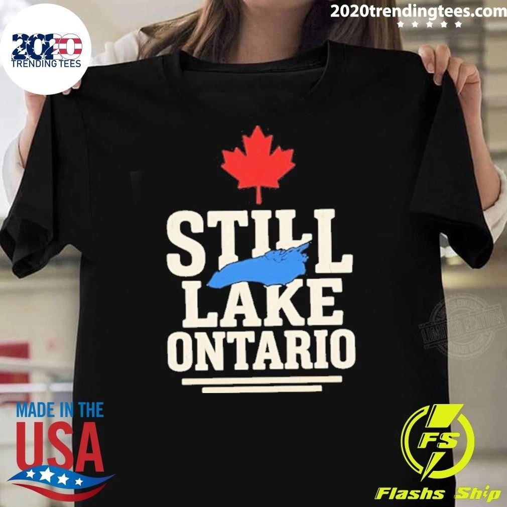 Still Lake Ontario Canada Map Shirt