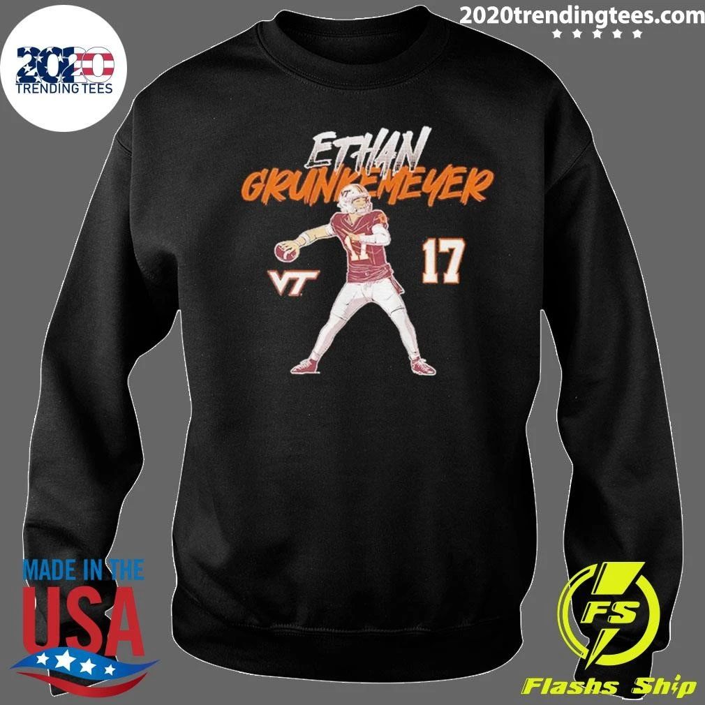 Tech Football Ethan Grunkemeyer Name Number Pose Shirt