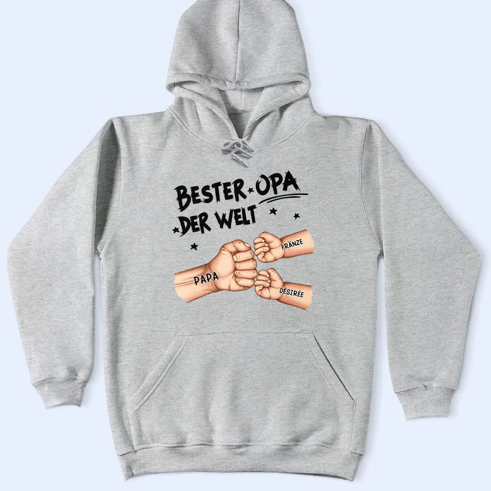 Ghettofaust Bester Papa Opa Der Welt - Personalisiertes T Shirt