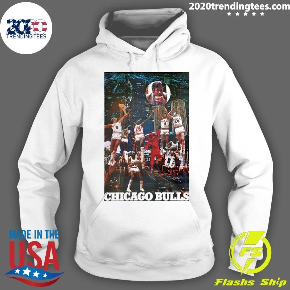 Chicago Bulls Downtown 1972 Team Collage Vintage Shirt